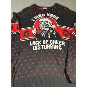 Star Wars Darth Vader Xmas Xxl Sweatshirt "I Find Your Lack of Cheer Disturbing"